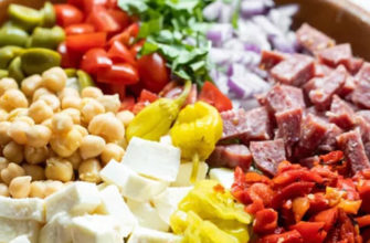 рецепт итальянского салата с овощами