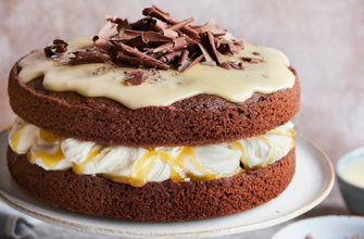 шоколадный творожный торт